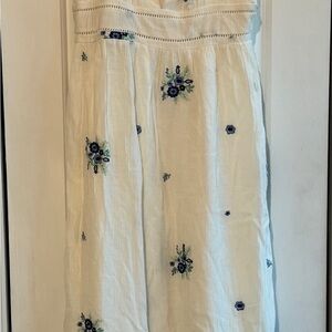 Sugarlips Cream Floral Maxi Dress